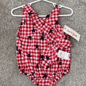 CAT & JACK BABY AMERICAN ONESIES